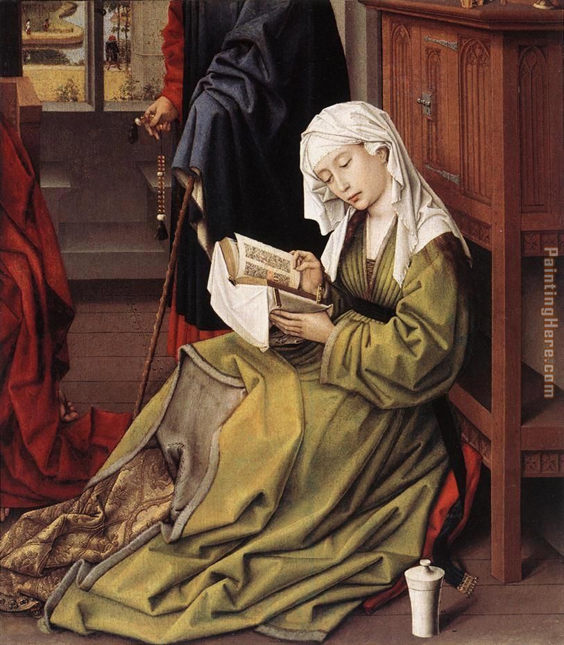 The Magdalen Reading By Weyden Rogierc painting - Unknown Artist The Magdalen Reading By Weyden Rogierc art painting